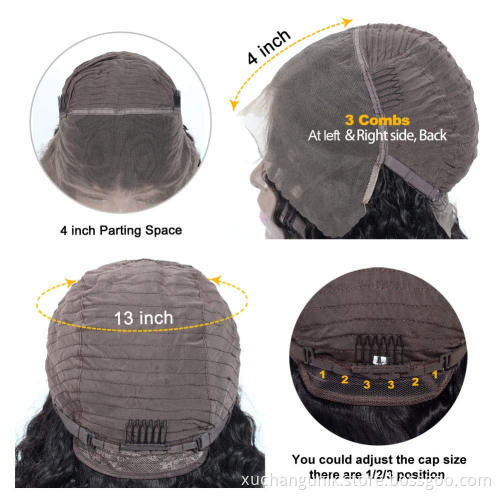 Wholesale Human Hair Extension Vendor Wig Brazilian Curly Wave Closure Wig Hd Frontal Wigs Human Hair Lace Front For Black Women